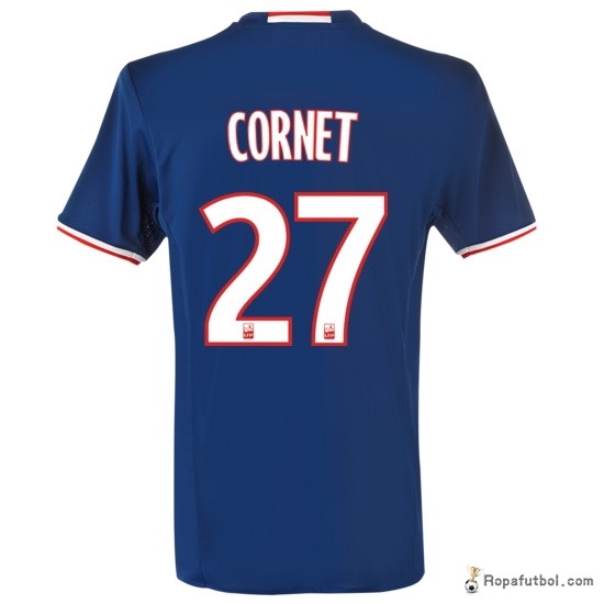 Camiseta Lyon Replica Segunda Ropa Cornet 2016/17 Azul